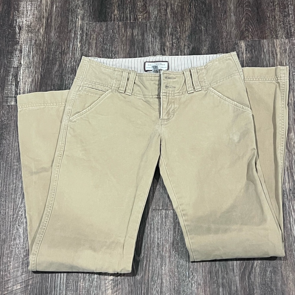 Abercrombie & Fitch women's size OS tan flare pants